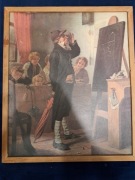 Obrazy stare okres prl za całość 6 szt