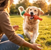 Interaktywna, wytrzymała zabawka dla psa w kształcie marchewki z frędzlem 