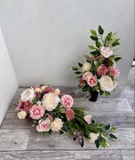 Komplet nagrobny stroik bukiet wazon