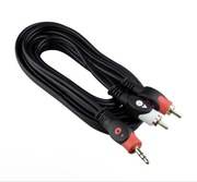 Przewód DPM Solid 2 x RCA - mini jack 5 m