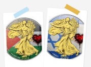 Israel i Palestyna 2 x 1 oz srebro AG 999 RIGHT TO EXIST IDEAŁY
