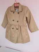 Płaszczyk beżowy Sinsay rozmiar 86