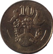 Cypr 10 cents z 2002 rok - OBEJRZYJ MOJĄ OFERTĘ