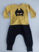 Dres polskiej Bexa Spodnie Baggy Bluza r 92 (24-36 m-cy) Batman Musztardowa
