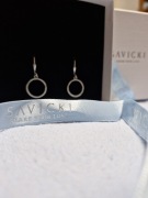 Srebrne kolczyki Savicki