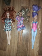 3 lalki Barbie modowe