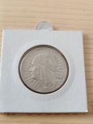 Moneta 5 zł z 1934 II RP głowa kobiety, Jadwiga srebro 0/750