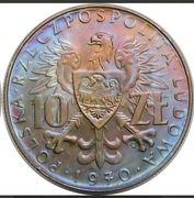 10 złotych 1970 Byliśmy Jesteśmy Będziemy Okazowy walor.Wspaniała patyna!