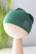 Czapka jednowarstwowa S 52-56cm – zielony dzianinowa Czapkizglow.pl