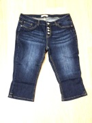 Spodnie Orsay spodenki jeansowe damskie rybaczki 42