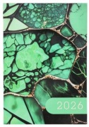 Terminarz 2026 A5 tygodniowy kalendarz zielony twarda oprawa książkowy