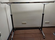 Wieszak na ubrania, do garderoby,duży, regulowany, 2 drążki