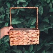 Kosz w stylu boho hiacynt osłonka na kwiaty zioła Flying Tiger