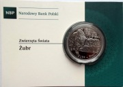 Moneta 20 zł 2013 Ag 925 Zwierzęta Świata: Żubr