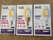 Wiz e14 3xWhites Filament żarówki Matter 470lm zestaw