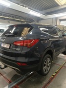 Zbiorniczek spryskiwaczy Hyundai Santa Fe nowy model idealny pompka kpl 