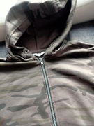 Zielona khaki bluza na suwak z kapturem Moro 164 cm