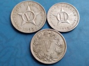 Meksyk 5 centavos 1882. Kuba 2 i 5 centavos 1915 bardzo ładne
