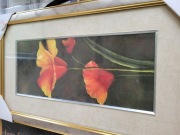 Obraz kwiaty za szkłem