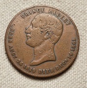 N. Zelandia 1 Penny Ks. Albert  Ironmonger 1862r. B. rzadki