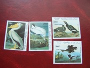 Wybrzeże Kości Słoniowej 1985 MNH Mi, 853/56 Fauna Ptaki J. Audubon