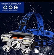 MOCNA LATARKA CZOŁOWA REFLEKTOR 5LED AKUMULATOROWA lampa na głowę CZOŁÓWKA