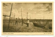 Gdańsk Gdynia Rybacy przy pracy ok 1930 r
