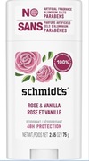 Dezodorant sztyft Schmidt’s Róża&Wanilla 75 g– 100%Naturalny, Bez Aluminium
