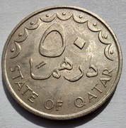 KATAR Qatar 50 Dirhams 1981 okołoMENNICZA