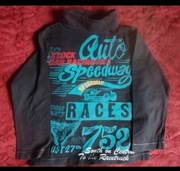 Granatowa bluzka koszulka długi ręka stójka golf/połgolf Cool Club Smyk 116