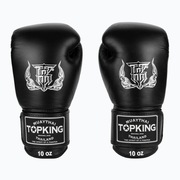 Top King nowe Rękawice Bokserskie, czarne, 10 Oz, muay thai, super air