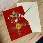 Personalizowana kartka ręcznie robiona imieninowa ślubna urodziny rocznice