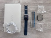 Apple Watch Ultra 2 niebieski gumowy pasek + dodatki 