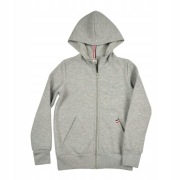 Bluza rozpinana z kapturem szara roz. 158