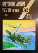 Model A. Haliński Kartonowy Arsenał 2/1994 Samolot myśliwski F2A Buffalo