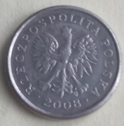 20 GROSZY 2008 - SZPONY ORŁA I OGON ZAMAZANE
