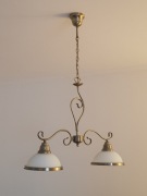 Lampa wisząca eli,  kolor stare złoto