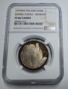 100 złotych 1977 Wawel NGC PF64 CAMEO-patyna-piękna