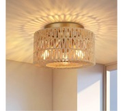 Sufitowa Lampa Rattanowa Lampa Boho Lampa Ratanowa