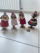 4 duże Lalki ludowe -rękodzieło -PRL,Cepelia