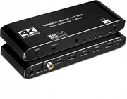 Switch HDMI 2.0 4x1 4K z ekstraktorem audio SPDIF/AUX