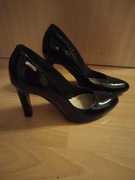 Szpilki czółenka Bravo Moda czarne skóra naturalna szpilka 36