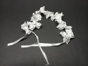 Kokarda gumka falbanka koronka do koszyczka wielkanocnego święconki