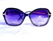 Okulary przeciwsłoneczne GUESS GF0352 01B sunglasses złote czarne muchy