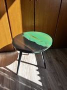 Stolik kawowy z żywicą epoksydową *UNIKAT* 50cm