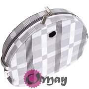 Szary organizer do Obag MOON LIGHT ML krata szaro-grafitowa wkład OMAY