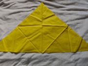 żółta chusta harcerska bawełna