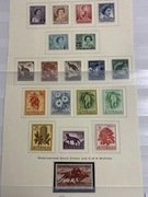 Australia 1957 Cała Seria QEII Znaczki Obiegowe Kangury, Motywy Lokalne