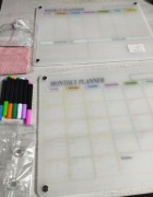 MAGNETYCZNY PLANER TYGODNIOWY I MIESIĘCZNY NA LODÓWKĘ PLUS PISAKI