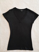 Czarna połyskująca elegancka sweterkowa bluzka Reserved 38 jak nowa